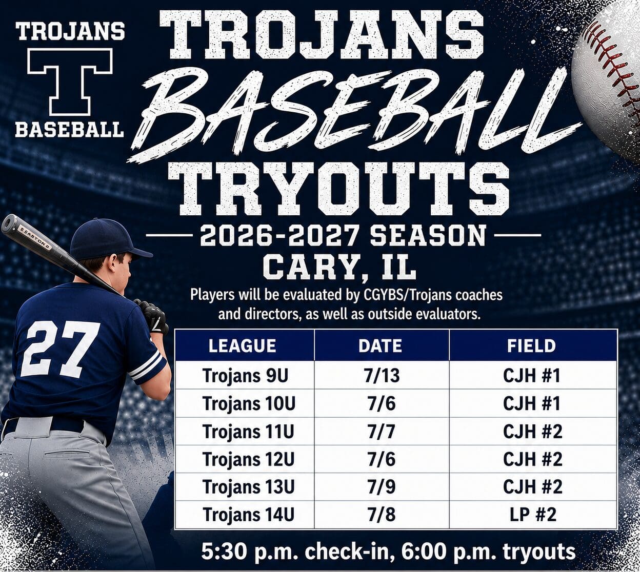 Trojans Tryouts 2027